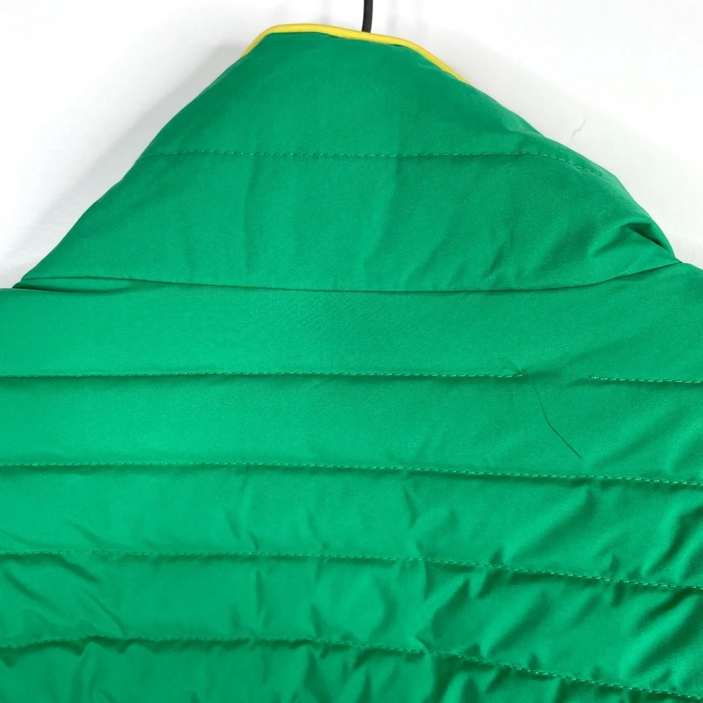 IZOD Mock Neck Quilted Puffer Jacket NEW Size XL Green